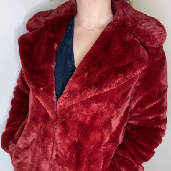 Rachel Zoe faux fur coat!!❤️ - Picture 3 of 3